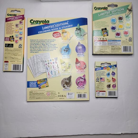 Crayola Limited Edition Crayons Markers Colored Pencils Coloring Book Bundle - Picture 10 of 10
